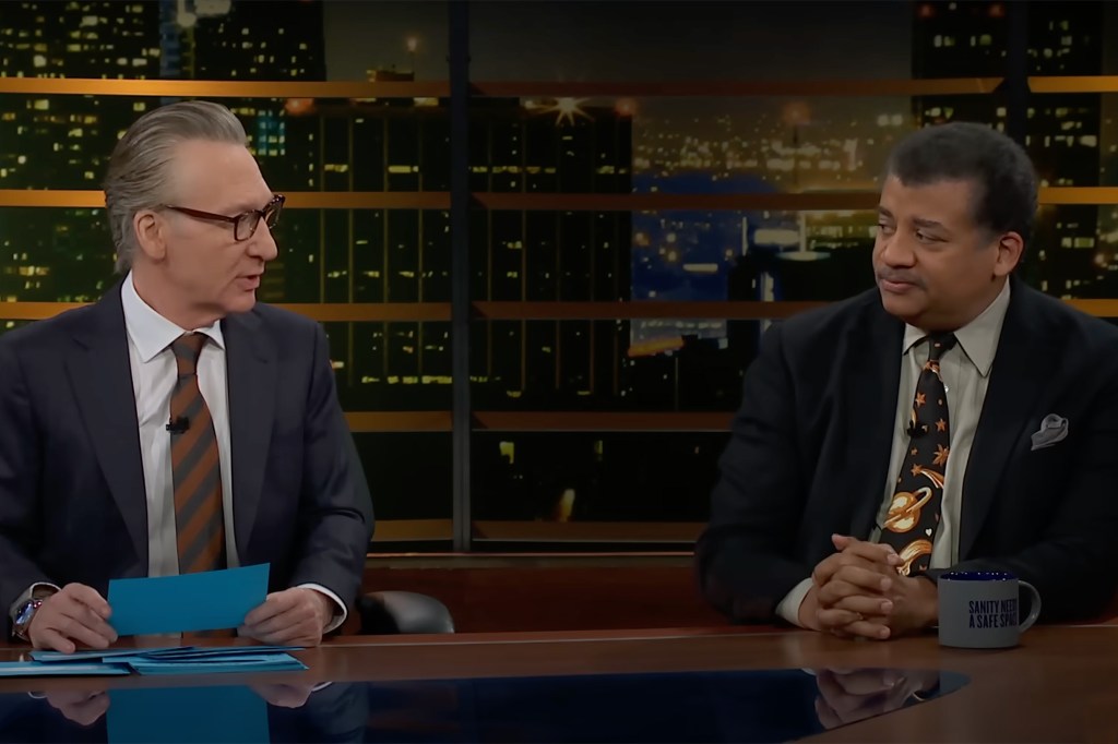 "In real time" Host Bill Maher clashed with guest Neil DeGrasse Tyson after the scientist refused to say men have a physical advantage over women in sports.